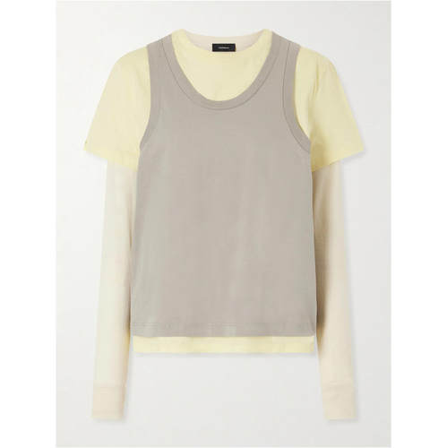 WARDROBE.NYC 女士 SS26 T恤 层叠感棉针织