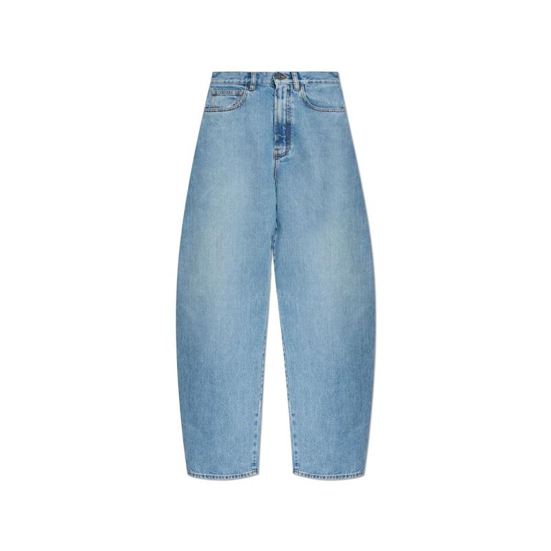 Alaïa 女士 SS26 牛仔长裤 圓領牛仔褲