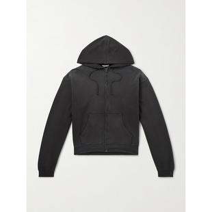 AURALEE 男士 SS26 卫衣 Product 染色感皮玛棉拉链连帽衫