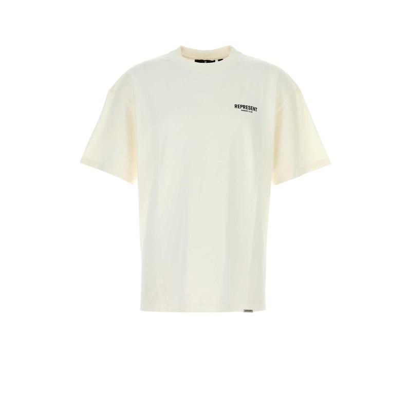 Represent 男士 FW25 T恤 Owners Club 白色棉质T恤
