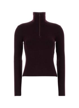 Courrèges 女士 FW25 毛衣 紫色羊毛毛衣