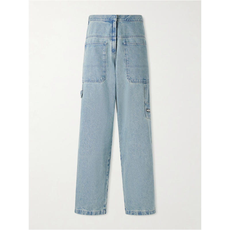 Vetements 维特萌 男士 SS26 牛仔长裤 Back-To-Front 阔腿牛仔裤图片