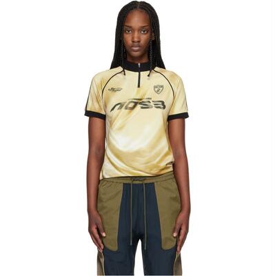 Andersson Bell 女士 T恤 金色 Printed Football Zip-Up