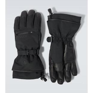Bogner 博格纳 男士 滑雪 Adriano leather-trimmed ski 手套