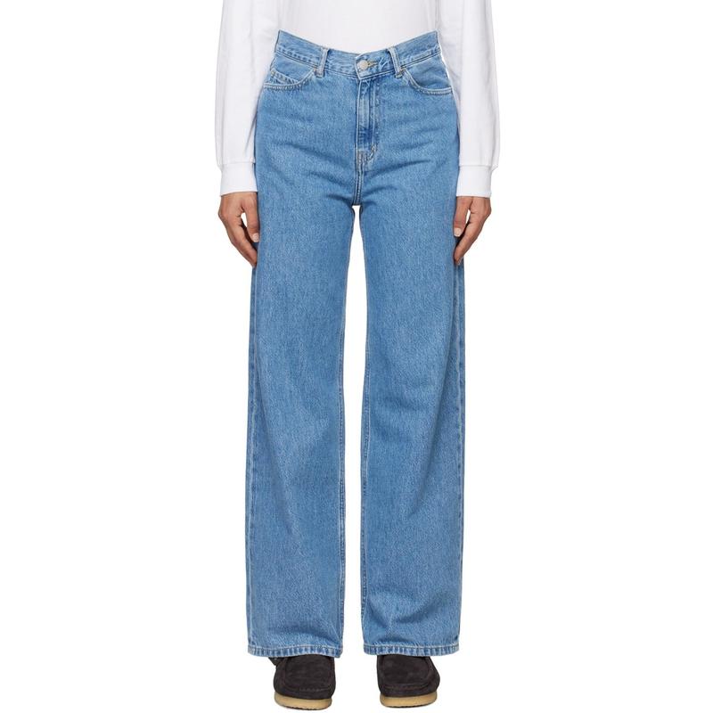 Carhartt WIP卡哈特 女士 牛仔长裤 蓝色 Jane 牛仔裤