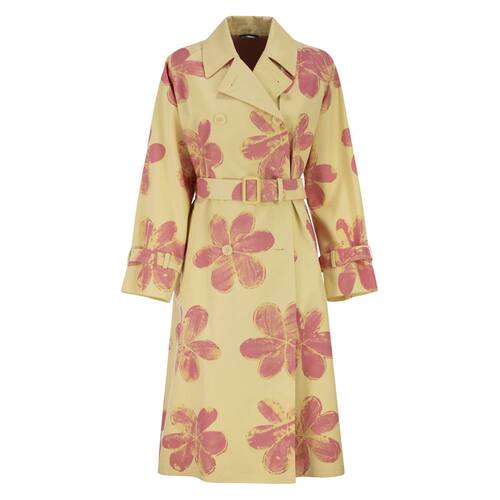 Weekend Max Mara 女士 大衣 WKSRADIOSO 防水华达呢花瓣图案风衣