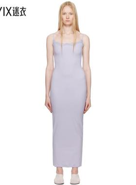 SKIMS 女款紫色 Fits Everybody Lace Long 吊带裙 迷衣时尚