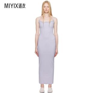 SKIMS 女款紫色 Fits Everybody Lace Long 吊带裙 迷衣时尚