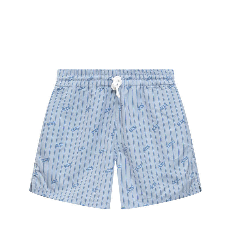 GCDS 男士 SS25 短裤 細條紋短褲