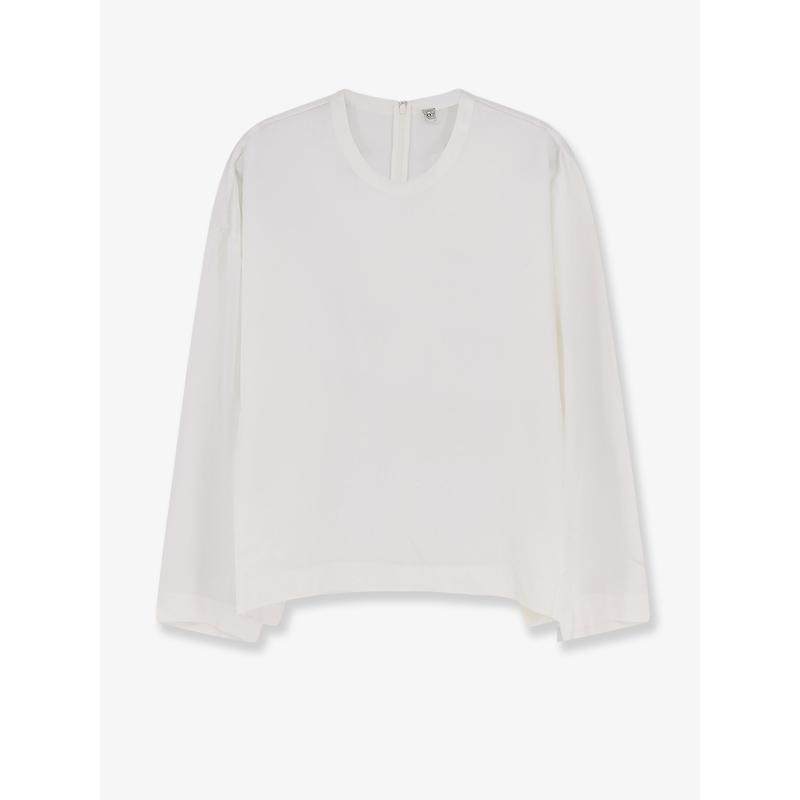 Totême 女士 SS26 上衣 圖騰寬鬆緞面上衣