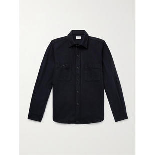 Hartford 男士 SS26 衬衫 Percey 羊毛混纺法兰绒衬衫