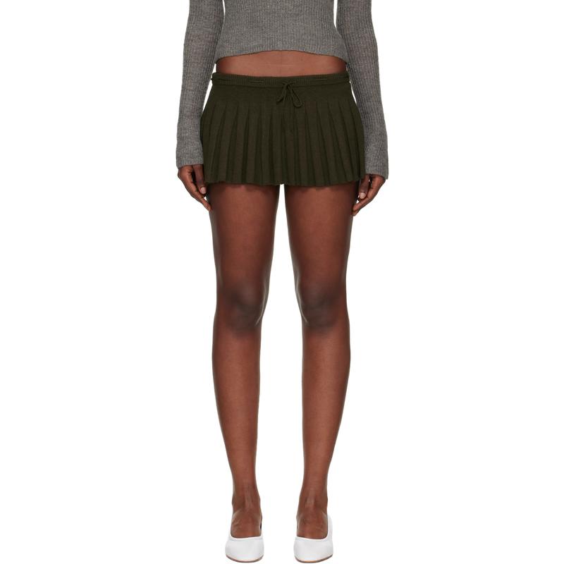 Danielle Guizio 女士 迷你裙 卡其色 Vivienne 短裙