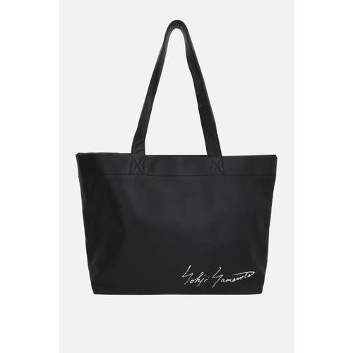 Discord Yohji Yamamoto 女士 SS25 托特包 标志粒纹皮革手提包