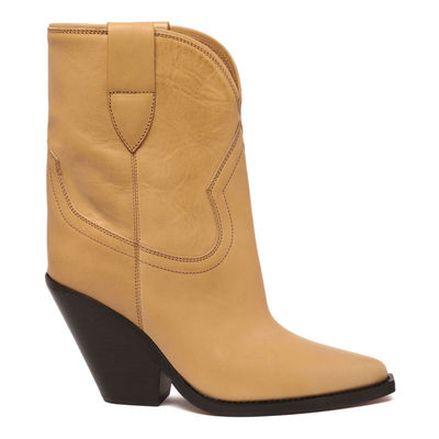 isabel marant 伊莎贝尔·玛兰 女士 SS25 短靴 粗跟靴子