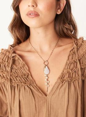 ASOS DESIGN 女士 项链/吊坠 drops 设计多吊饰色调项链(金色)