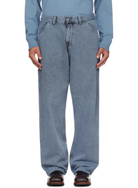 Carhartt WIP卡哈特 男士 长裤 蓝色 OG Single Knee 牛仔裤