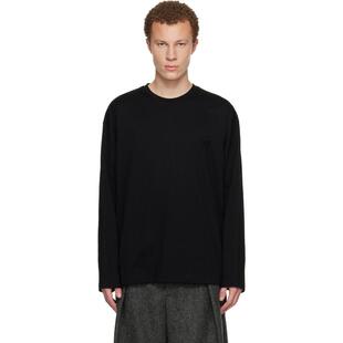 黑色 Back Logo Wooyoungmi T恤 长袖 恤 男士