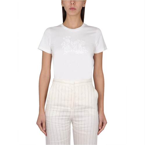 Max Mara 麦斯玛拉 女士 SS23 T恤 带Logo刺绣