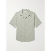 男士 条纹亚麻混纺衬衫 FW25 Vacation Onia Collar 衬衫 Camp