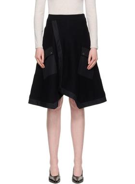 3.1 Phillip Lim 女士 中长裙 黑色 Utility Poplin Combo 半身裙