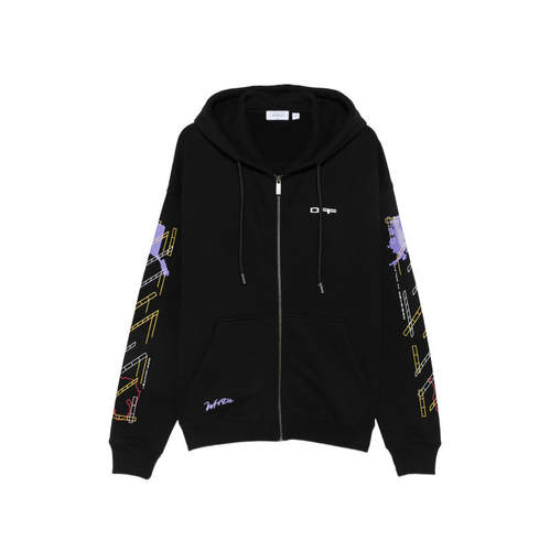 Off-White 男士 FW26 卫衣 米白黑色毛线衫