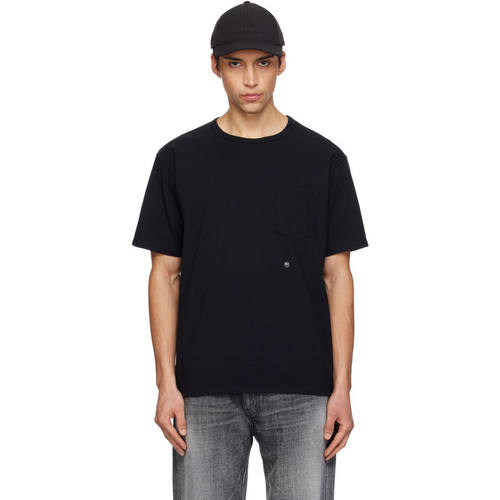 nanamica 七海之家 男士 T恤 黑色 COOLMAX Jersey Pocket