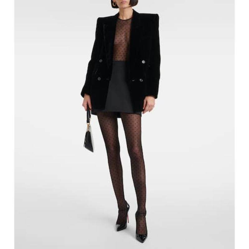 WARDROBE.NYC 女士 连体衣 波尔卡圆点透视网纱连体衣,女装/女士精品,连体衣/裤,淘宝优惠券,粉丝福利购,淘宝优惠卷