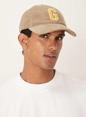 Gant 男士 棒球帽 G badge 绳子棒球帽(米黄色)