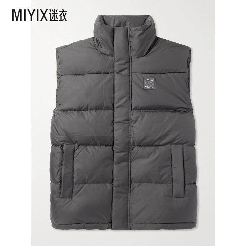 66°North 男士Dyngja Logo-Appliquéd Shell 绗缝羽绒背心 迷衣