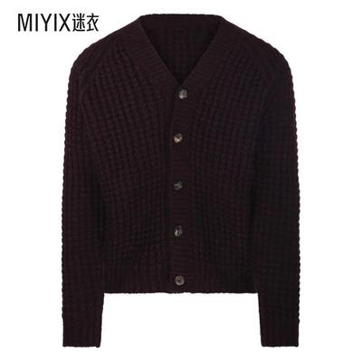 Roberto Collina 男款罗纹V领针织开衫 迷衣时尚