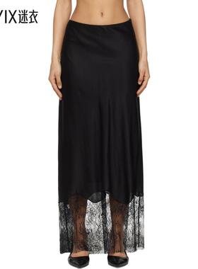 Holzweiler 女士黑色 Leila Lace 半身裙  迷衣时尚