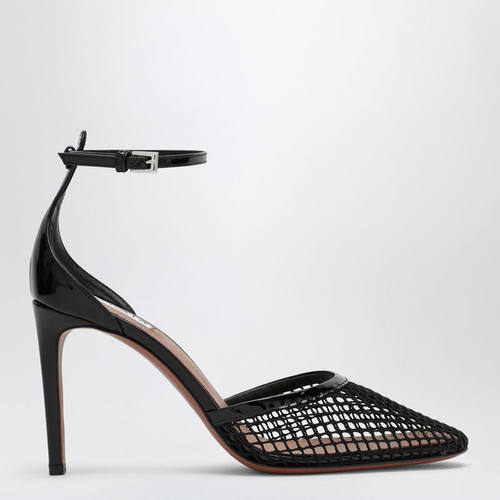 Alaïa 阿莱亚 女士 FW25 高跟鞋 高筒黑色网纱浅口鞋