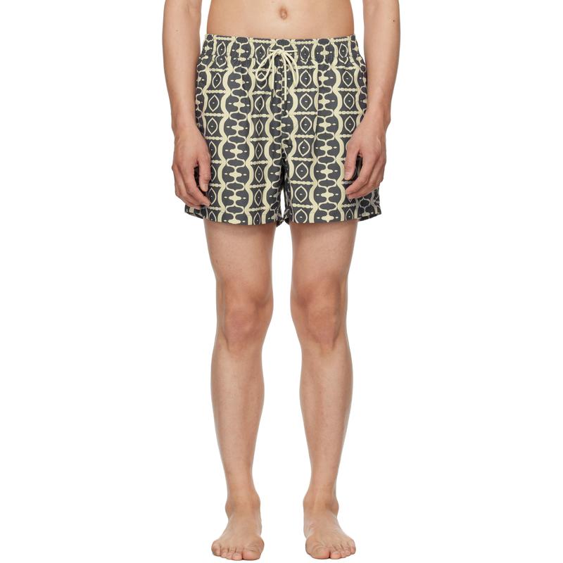 OAS Company 男士 泳裤 米色  黑色 Forge Hypnotise 泳裤