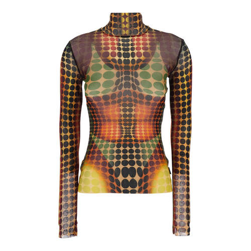 Jean Paul Gaultier 让·保罗·高缇耶 女士 SS26 上衣 高领印花