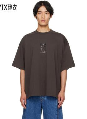Vetements 男款棕色 Bats Logo Regular T 恤 迷衣时尚