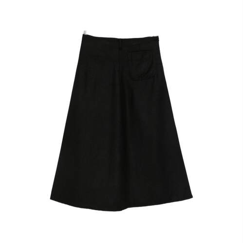 Susanne Bommer 女士 FW26 中长裙 黑色半身裙