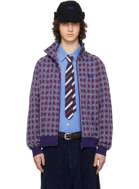 Needles 男士 卫衣 紫色  酒红色 Flower 运动夹克