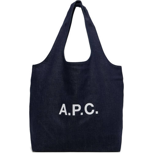 A.P.C. 中性（成人） FW25 托特包 深靛蓝牛仔布