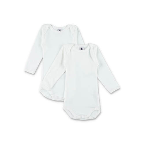 Petit Bateau 婴儿 服装 Petit bodysuits 宽浅领(2件套)童装
