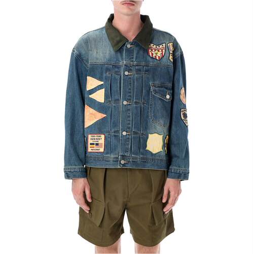 FOUND 男士 SS26 夹克 拼布牛仔布