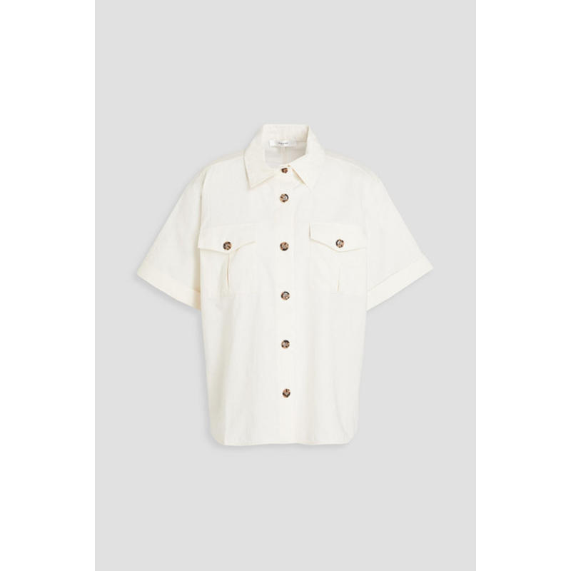 FRAME 女士 上衣 贴袋棉混纺衬衫