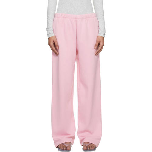 SKIMS 女士 长裤 粉色 Cotton Fleece Classic Straight Leg