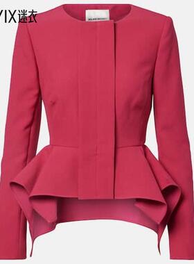 Roland Mouret 女款crêpe 收腰夹克 迷衣时尚