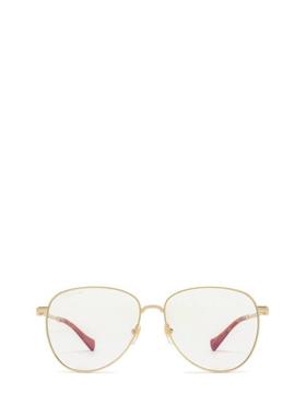 Gucci古驰女士 秋冬新品 太阳镜 金色眼镜