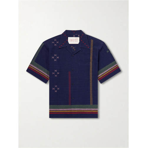 KARDO 男士 FW26 衬衫 Rohit Camp-Collar 条纹棉质