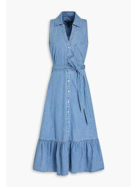 Veronica Beard 女士 中长连衣裙 Edwina 牛仔中长连衣裙