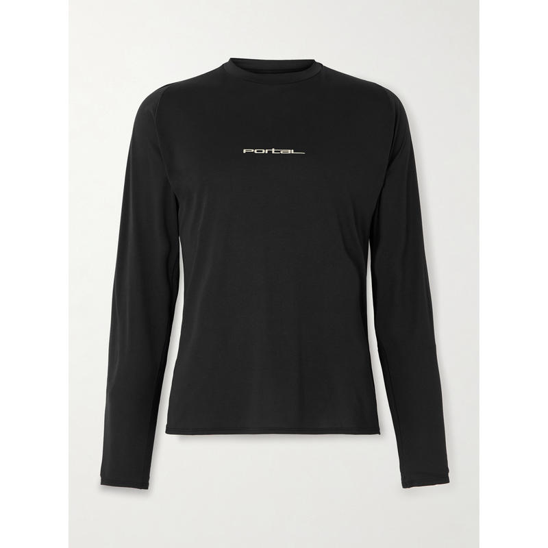 PORTAL 男士 T恤 Lateral Recycled-Jersey 耸肩徽标印花T恤