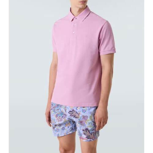 Etro 艾绰 男士 POLO衫 棉质凸纹布