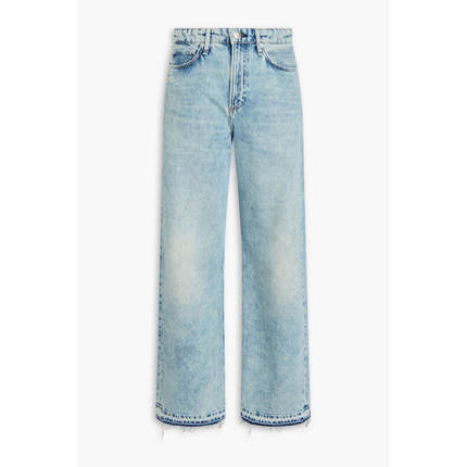 Rag  Bone 女士 牛仔长裤 Logan 酸性水洗高腰阔腿牛仔裤