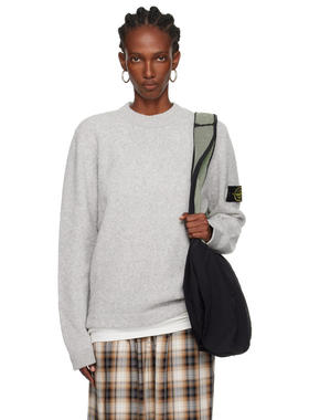 Stone Island 石头岛 女士 毛衣 灰色 5100053 Crew Neck